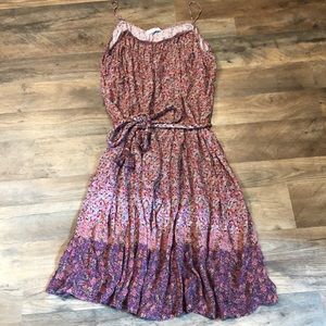 Loose Summer Dress with braided tie. Small